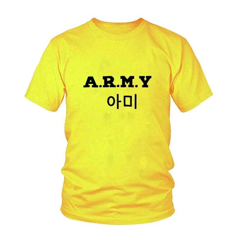 Корейская модная рубашка в стиле хип хоп A.R.M.Y Tumblr уличная одежда с графическим