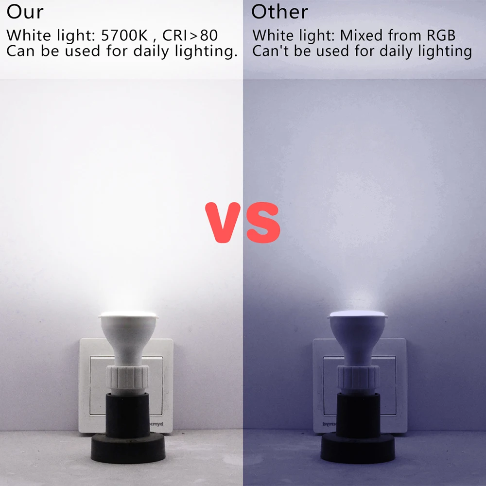 Светодиодная лампа GU10 8 Вт RGB изменение цвета атмосферное освещение светодиодная