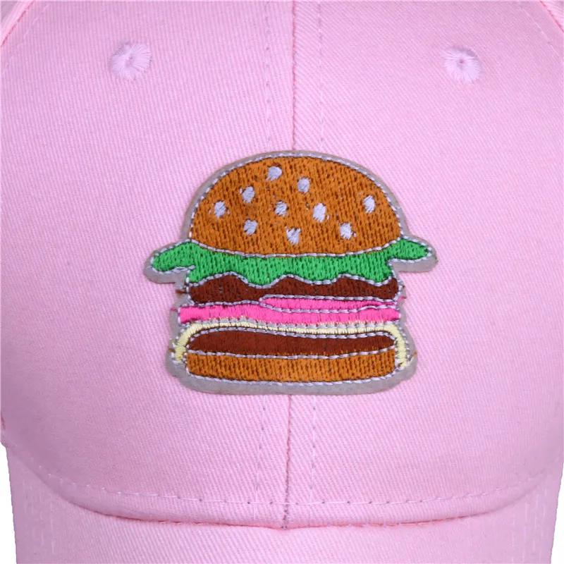 Cruoxibb Мода 2017 г. милые крутые гамбургер Casquette бейсболка для женщин мужские шляпы и