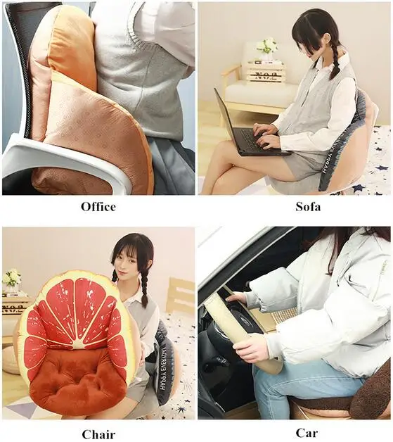 Удобные фрукты 3D подушки Северный стул подушка люкс класс декоративная для