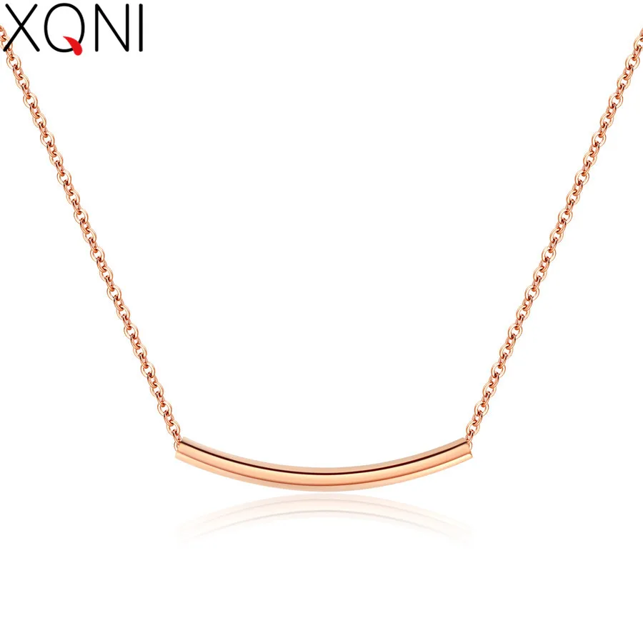 Женское Ожерелье XQNI простой дизайн с коротким рукавом и цепочкой для ключиц|chain