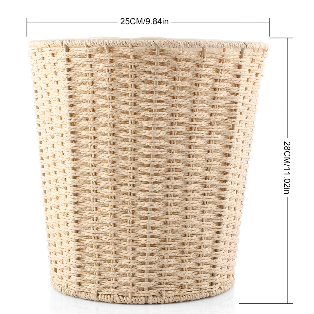 HIPSTEEN 28*25*21 cm Тканные железный каркас Lidless мусорный бак Бытовая мусорная корзина для мусора корзина ящик для хранения