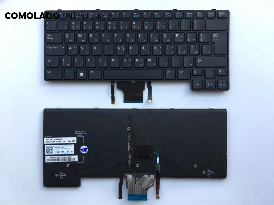 AR арабский клавиатура для Dell Latitude E6430U E6430S E6330 6530U 6430u с точки ноутбук раскладка