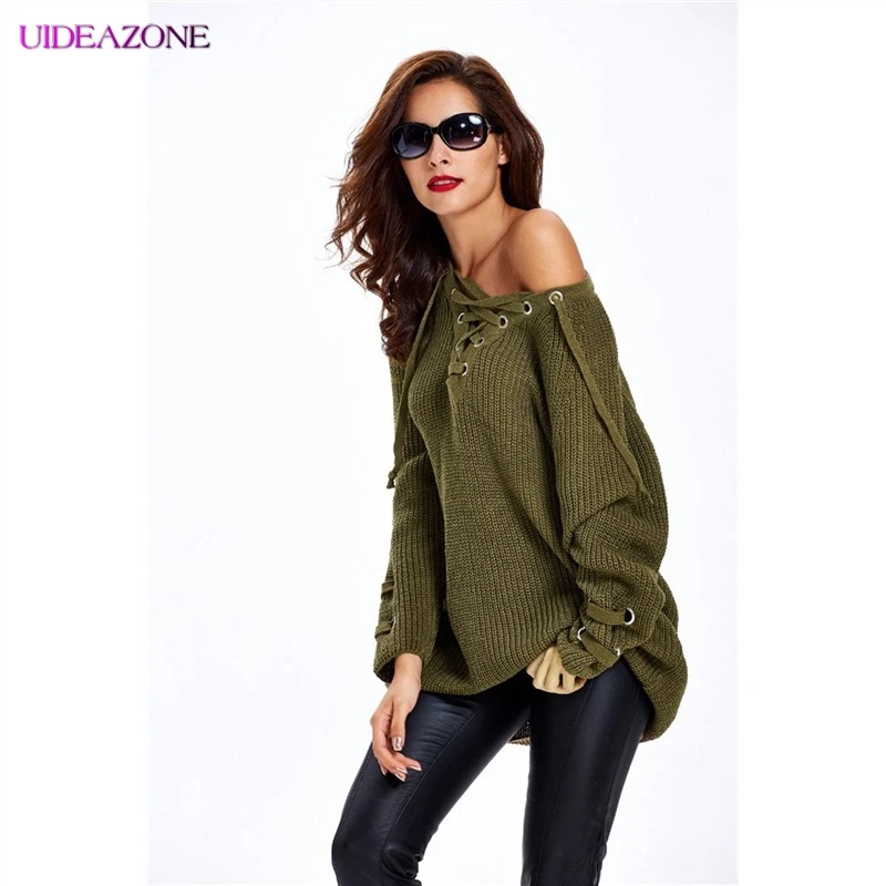 Женский свитер с длинным рукавом UIDEAZONE повседневный Свободный пуловер на