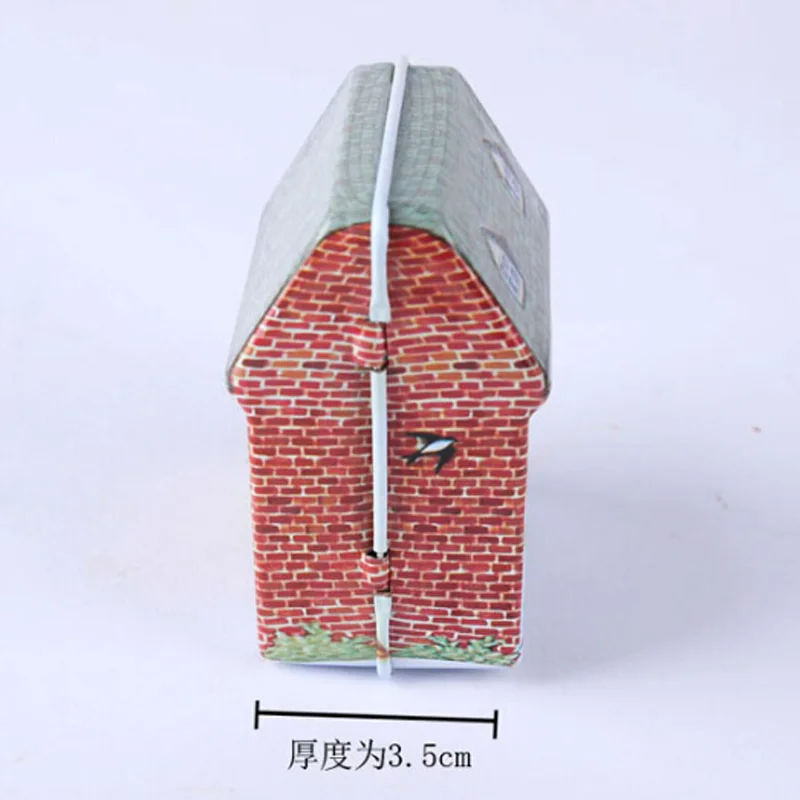 wedding party gift box vintage case house shape mini gift package tin box candy baking cookies biscuit case decorations for home free global shipping