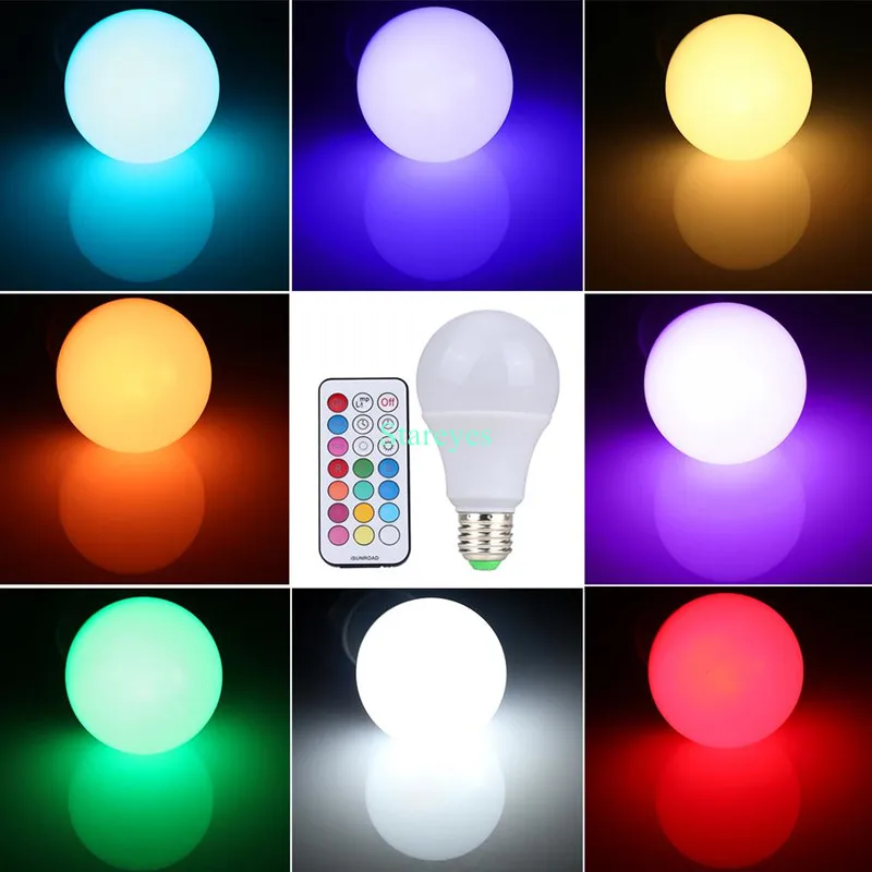 1 шт. Светодиодная лампа E27 10 Вт RGBW с регулировкой яркости|e27 10w|led bulb dimmablergbw led |