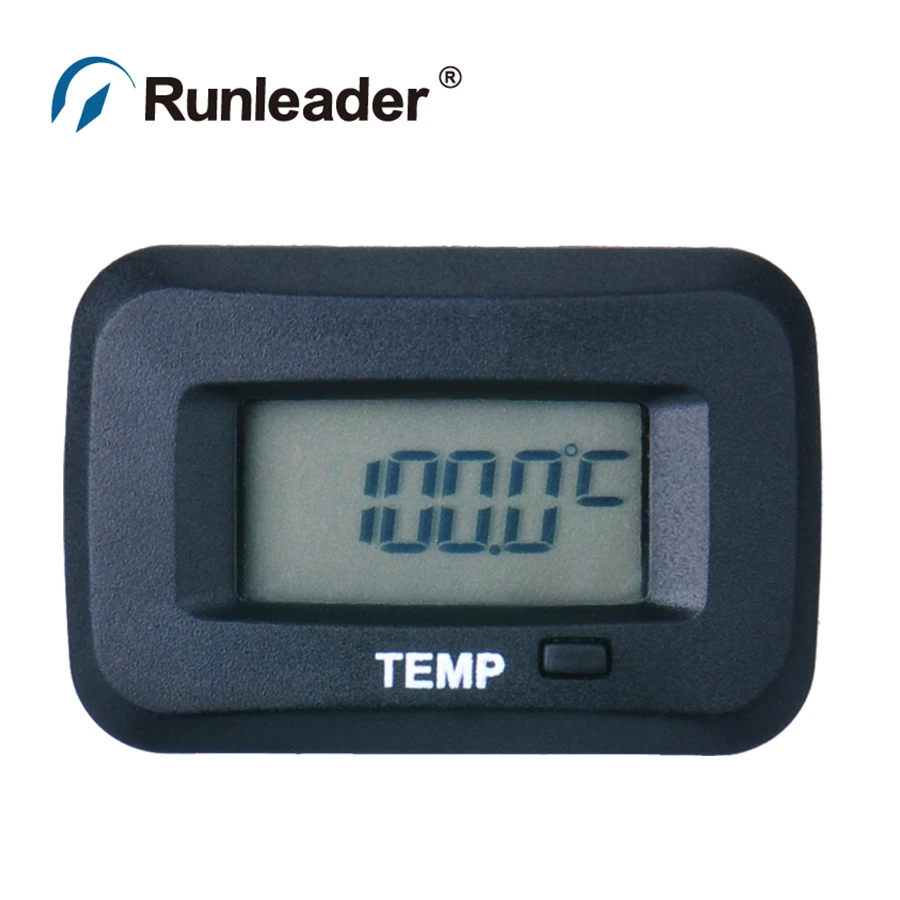 Runleader TM006 TS002 PT100 -20- +250 C degree Water oil temperature meter for bed edger trencher stump grinder snowmobile | Автомобили и