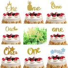 Один топпер для торта, детское украшение для 1-го дня рождения, топпер для кексов для детского праздника, свадьбы, невесты, вечеринки, товары для творчества, украшение для выпечки, рождество