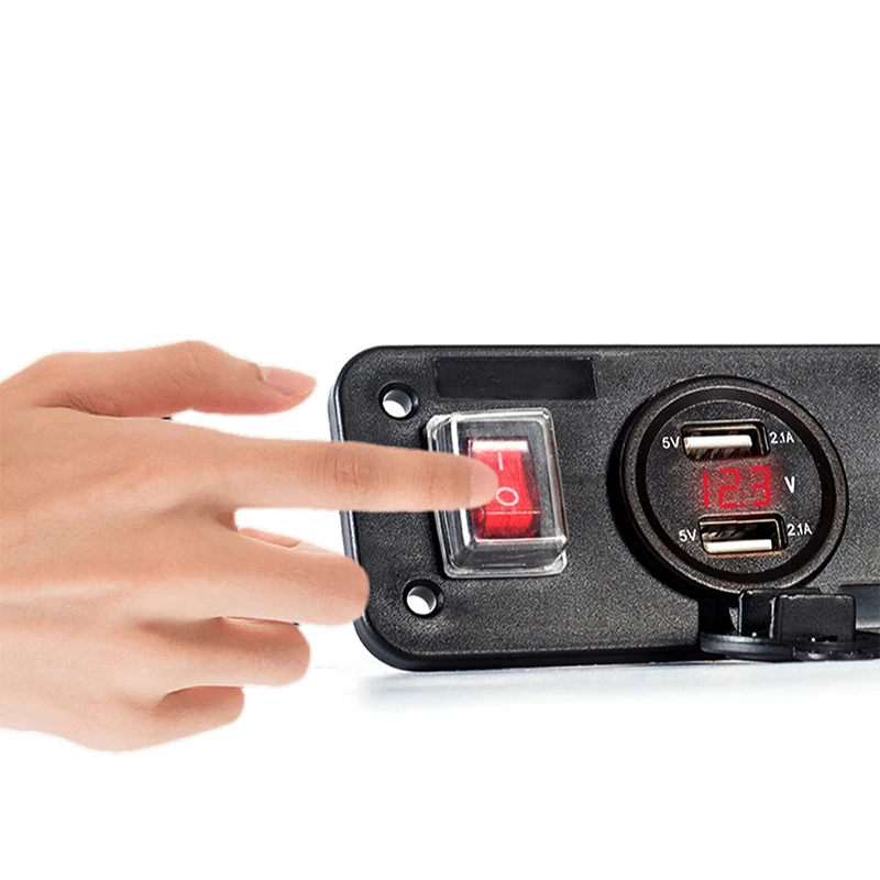 12 V-24 V Dual USB Автомобильное зарядное устройство автомобильного прикуривателя