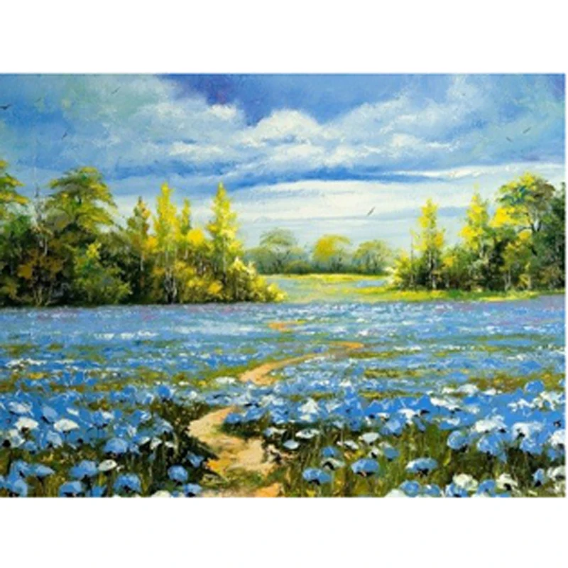 Новая Алмазная вышивка Цветочное поле алмазная живопись наборы для вышивки