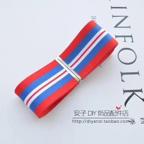 red royal blue 25 мм черный красный зеленый полосы корсажная лента DIY аксессуары для одежды ручной работы швейный материал бант для волос аксессуары(1 ярд/лот - Цвет: red royal blue
