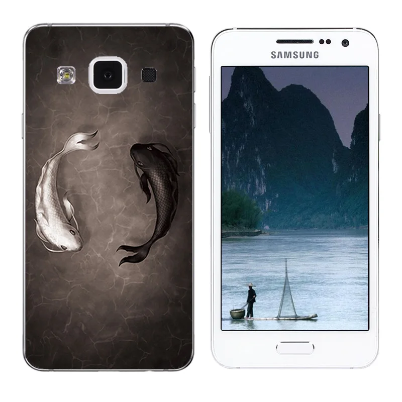 Чехол для Samsung Galaxy A3 2015 мягкий чехол из ТПУ с принтом снежинки A3000 A300F чехлы