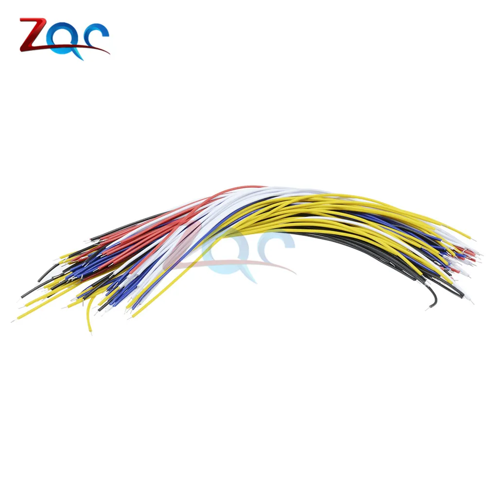 100 шт./лот Оловянная макетная плата кабель для пайки ПП 26AWG 20 см Fly Перемычка провода кабель оловянные проводящие провода 1007-26AWG разъем провода