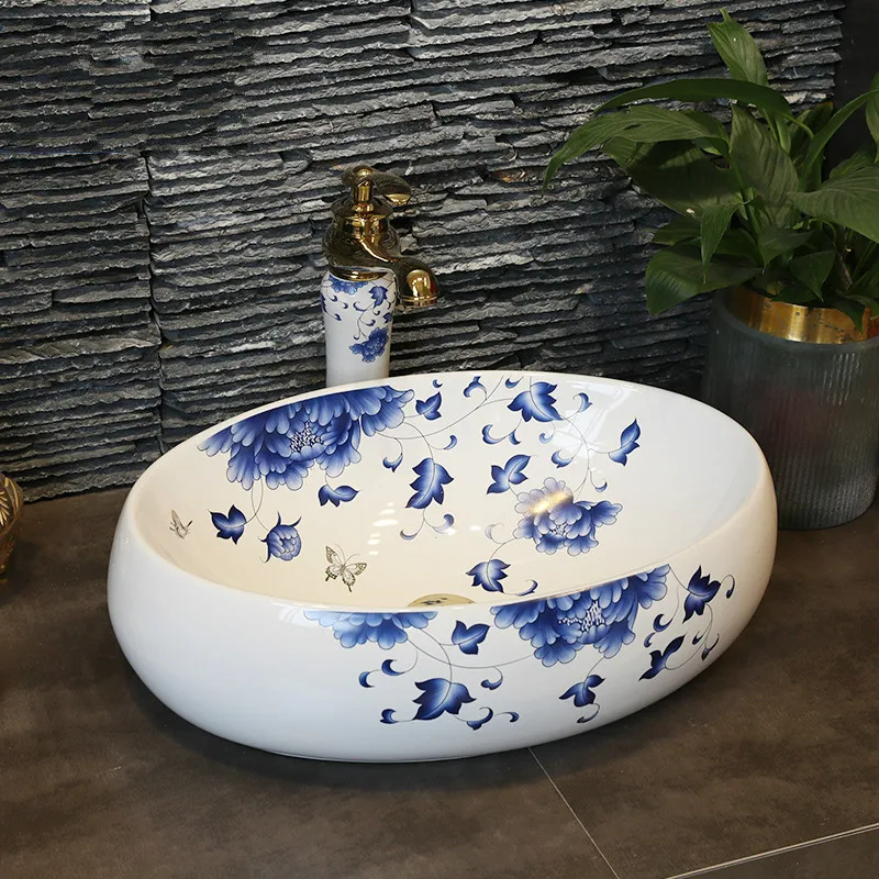 Цзиндэчжэнь синий и белый фарфор домашнее искусство в китайском стиле ретро