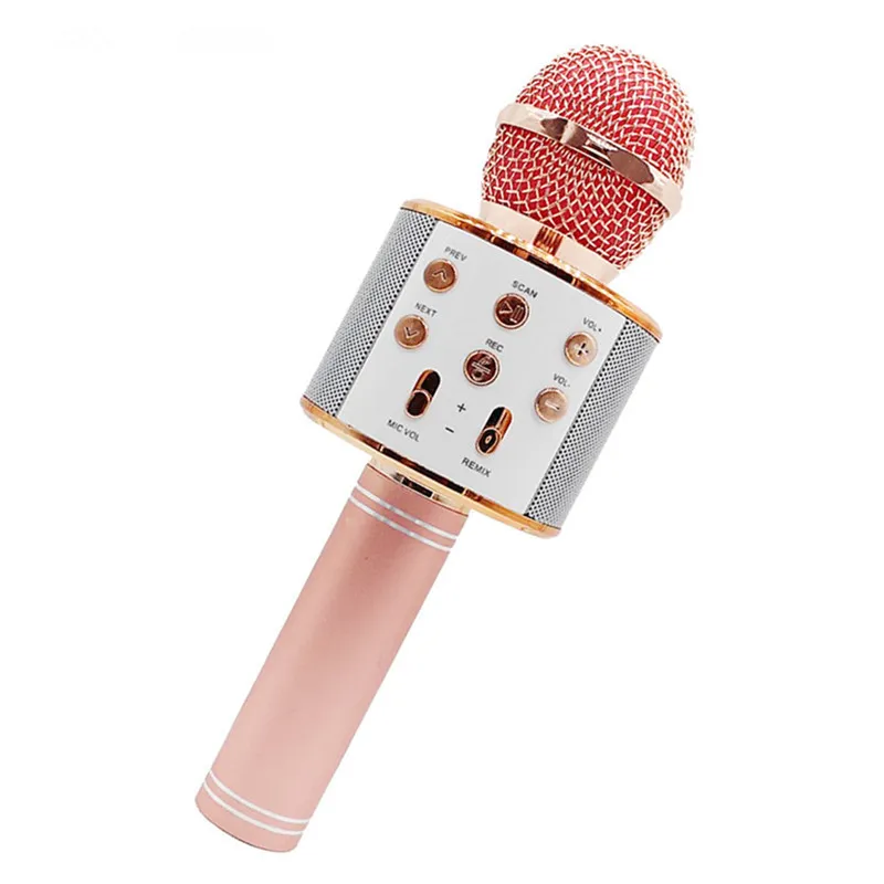 WS858 Bluetooth беспроводной микрофон караоке конденсаторный волшебный для динамик