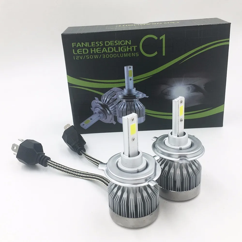 Супер яркий C1 Del Dell H4 Универсальный Автомобильный фару 24V 6000K LED luce|super bright|car ledluces h4