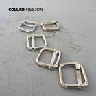 Металлическая Регулируемая пряжка, аксессуары для ошейника для собак, 15 мм, ремни из цинкового сплава, детали для творчества, высокое качество LXK15Y