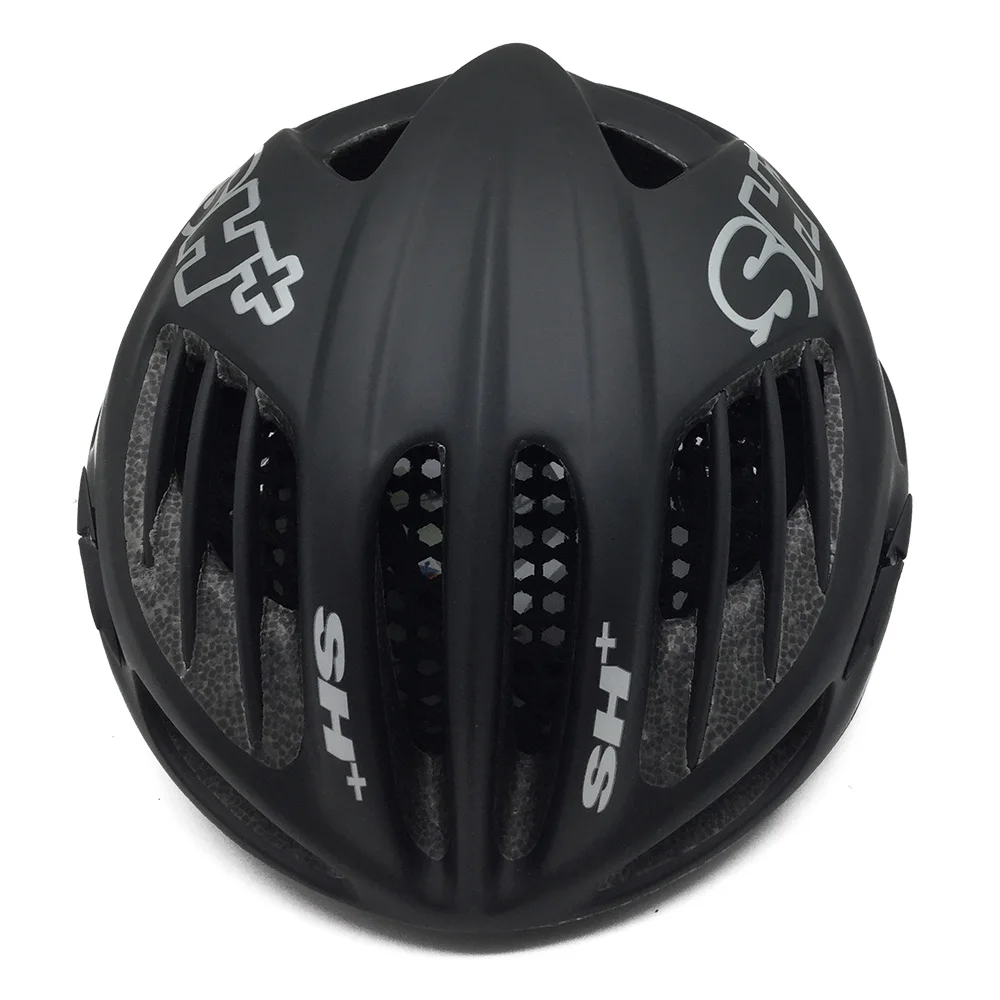 Велосипедный шлем матовая черная велосипедная C 002 Сверхлегкий интегрированный