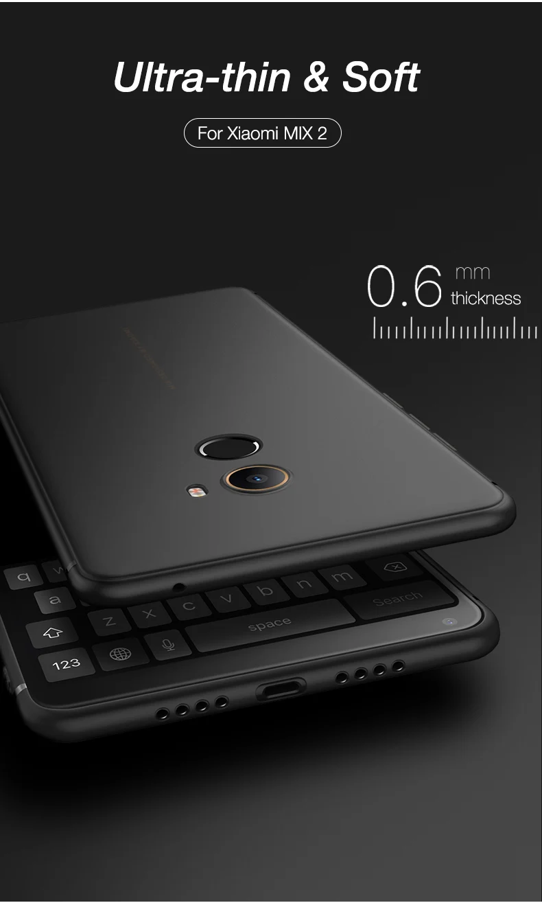 Xiaomi mi x 2S Чехол Xiaomi mi x 3 чехол Ультратонкий 0,6 мм Не оставляющий отпечатков пальцев Матовый ТПУ чехол для телефона mi x3 mi x2S