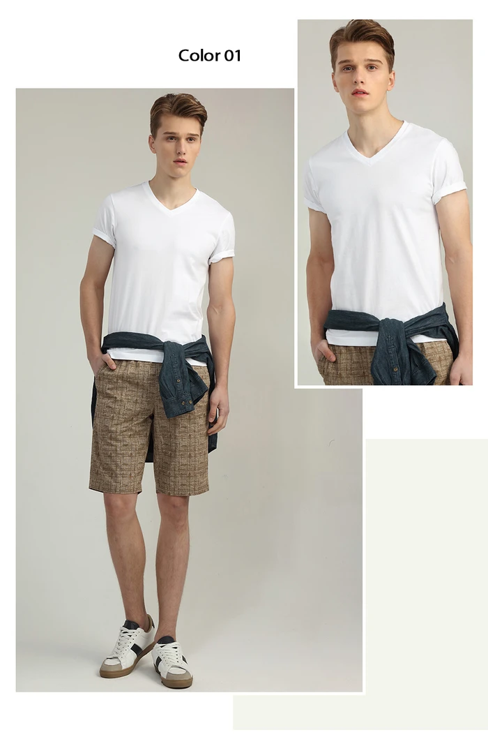 Giordano футболка сплошного цвета с V-образным вырезом slim fit с короткими рукавами,выполнена в нескольких цветах и имеет широкий размерный ряд