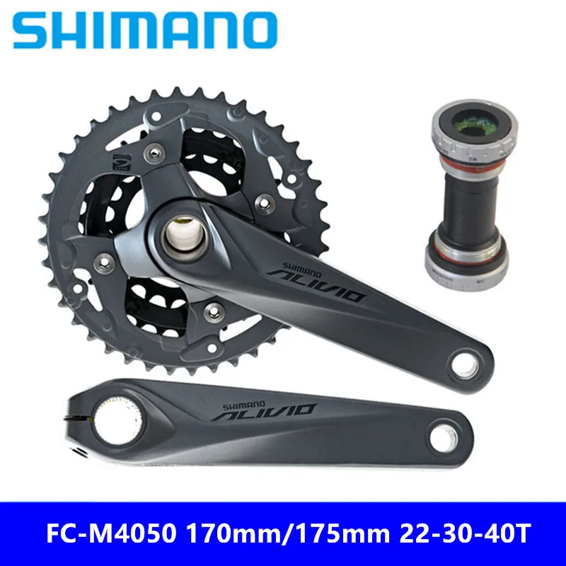 Оригинальный SHIMANO ALIVIO FC M4050 Звездочка 9/27 скоростной горный велосипед полые ОДНА