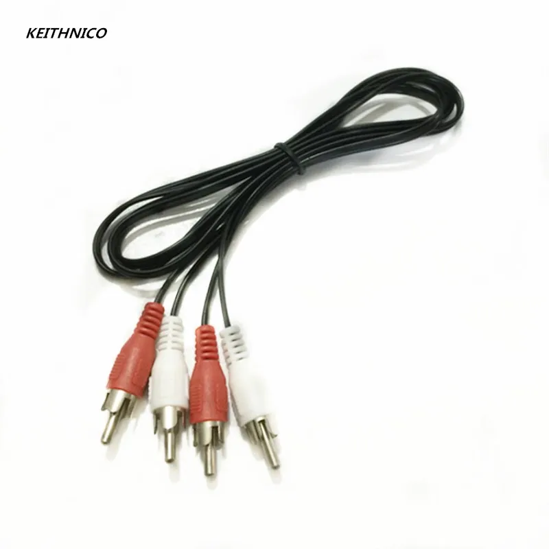 Кабель KEITHNICO 1 2 M RCA на Папа папа кабель для ТВ DVD аудио видео AV|Кабели VGA| |