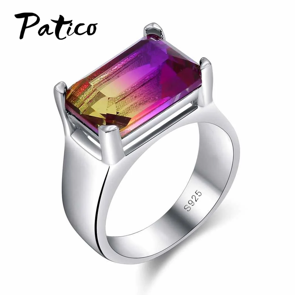Женское и мужское кольцо из серебра 925 пробы с фианитом|ring sterling|finger ringring |
