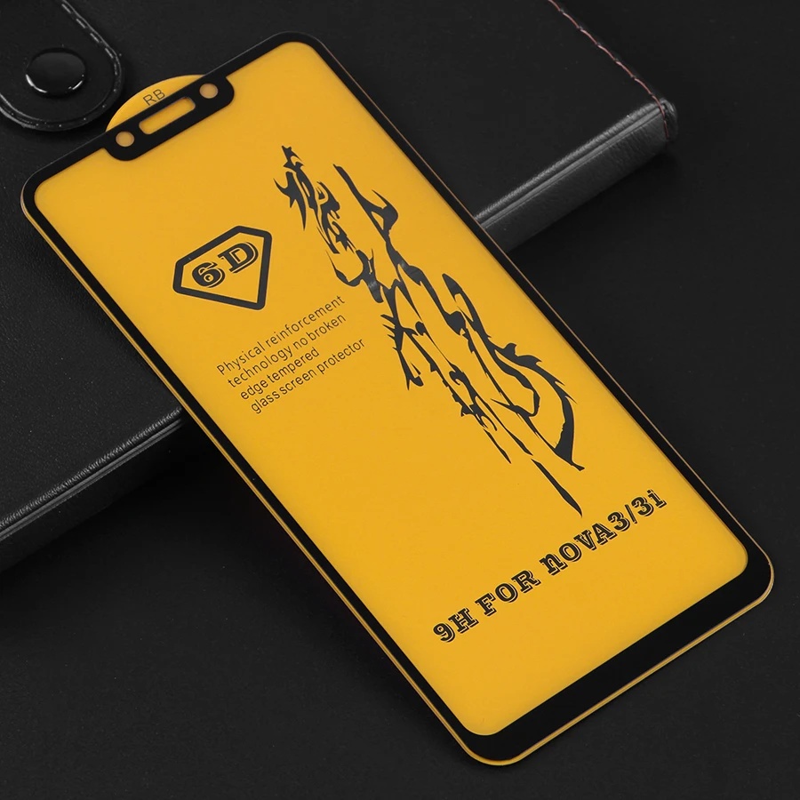 KLOVRRD 6D полное покрытие из закаленного стекла для huawei Nova 4 3 3i P Smart Plus Полный Клей