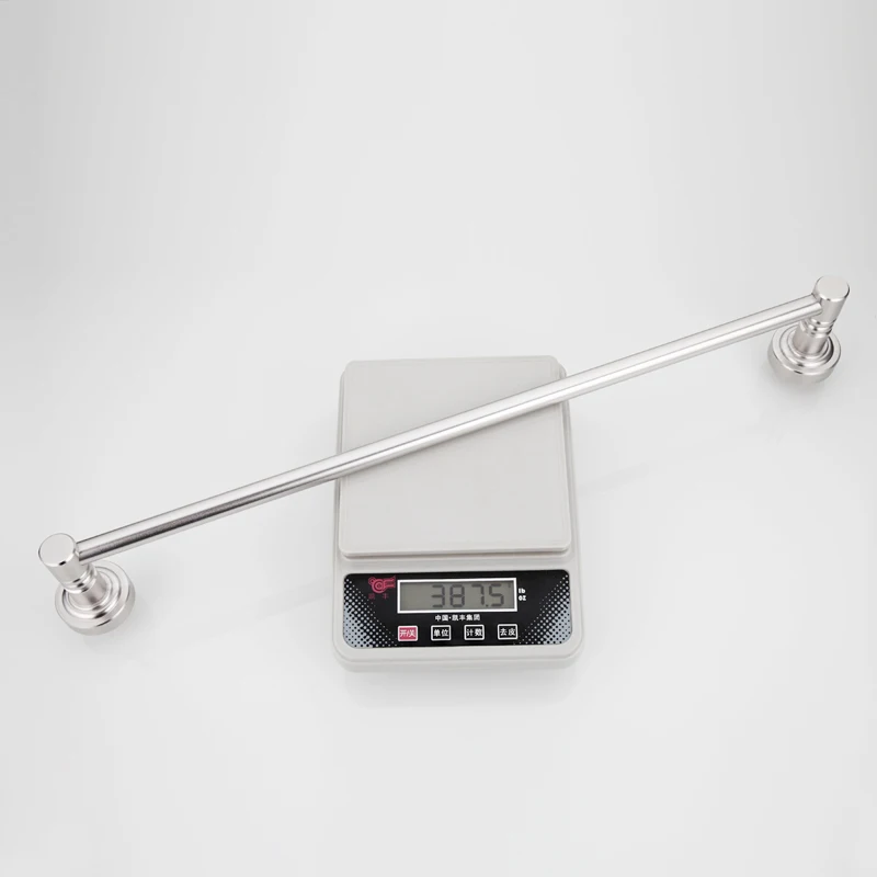 Держатель для полотенец Frap F3701 серебристый простой настенный алюминиевый ванной