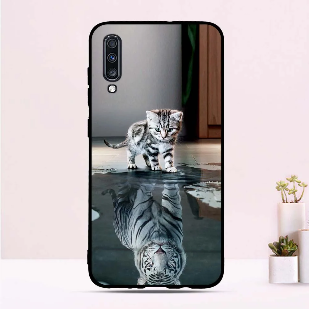 Чехол для Samsung Galaxy A70 силиконовый защитный чехол с принтом A 70 A705 SM-A705F/DS | Мобильные