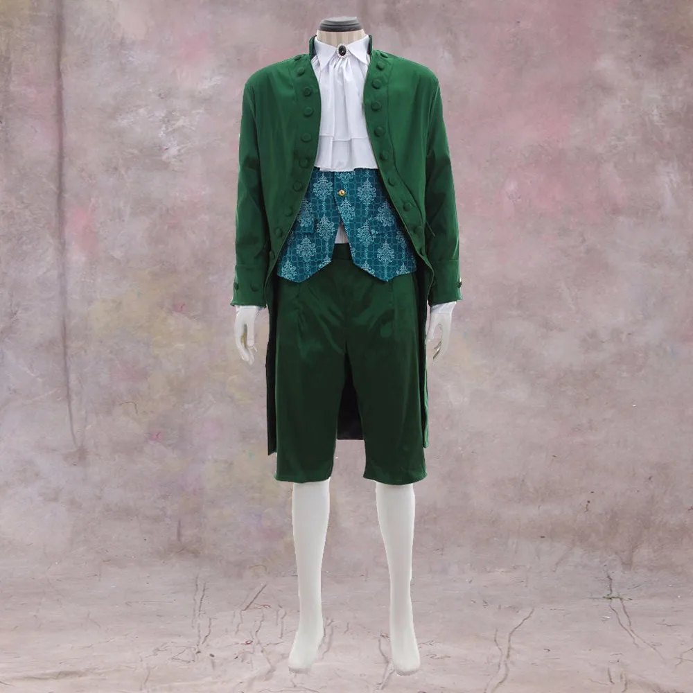 Cosplaydiy зеленый Викторианский элегантный готический аристократический костюм 18