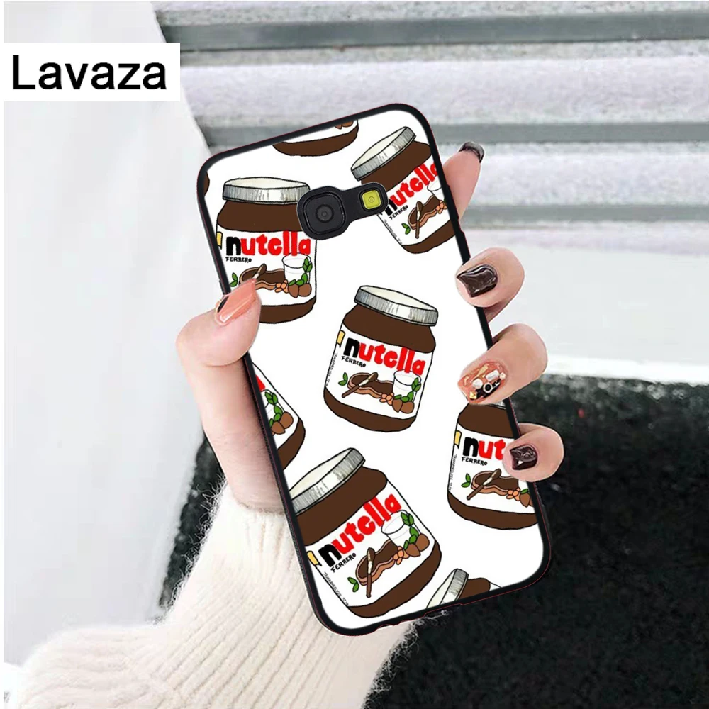 food Chocolate Nutella Silicone Case for Samsung A2 Core A3 A5 A6 Plus A7 A8 A9 A10 A30 A50 A60 A70 A10S A30S A50S A70s |