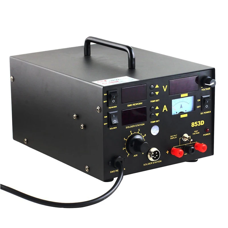 YIHUA 853DA 4 насадки электронная станция для переработы мобильного телефона с