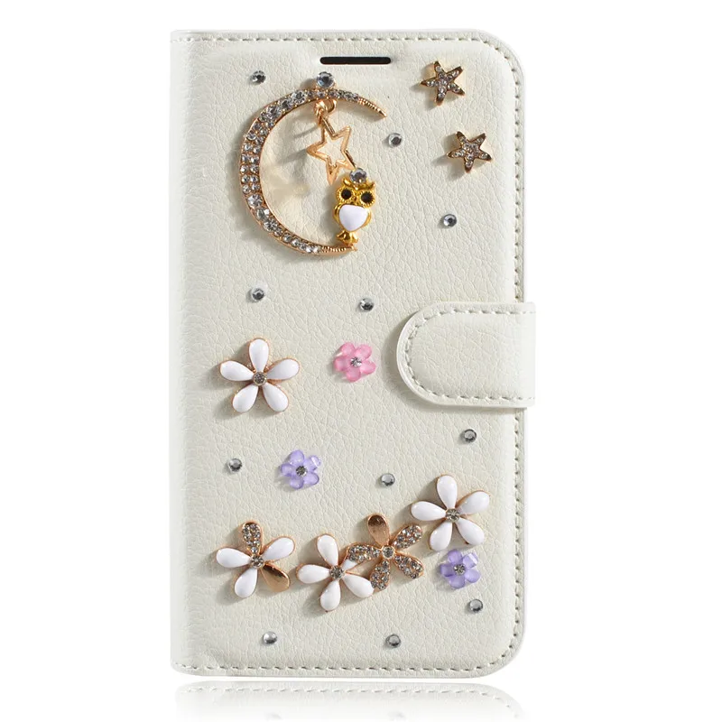 Luxury Bling Diamond Wallet Case For Huawei Y5 II 2 Handmade Rhinestone Crystal Leather Flip Cover |