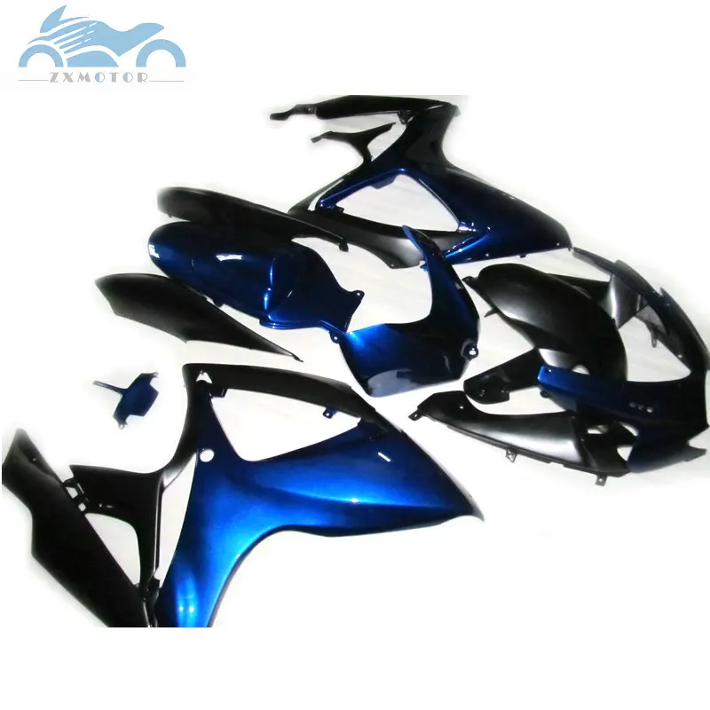 Формы для литья под заказ комплект обтекателей для Suzuki GSXR 600 GSXR600 750 2006 2007 мотоциклов Обтекатели комплект GSXR750 K6 06 07 темно-синие запчасти