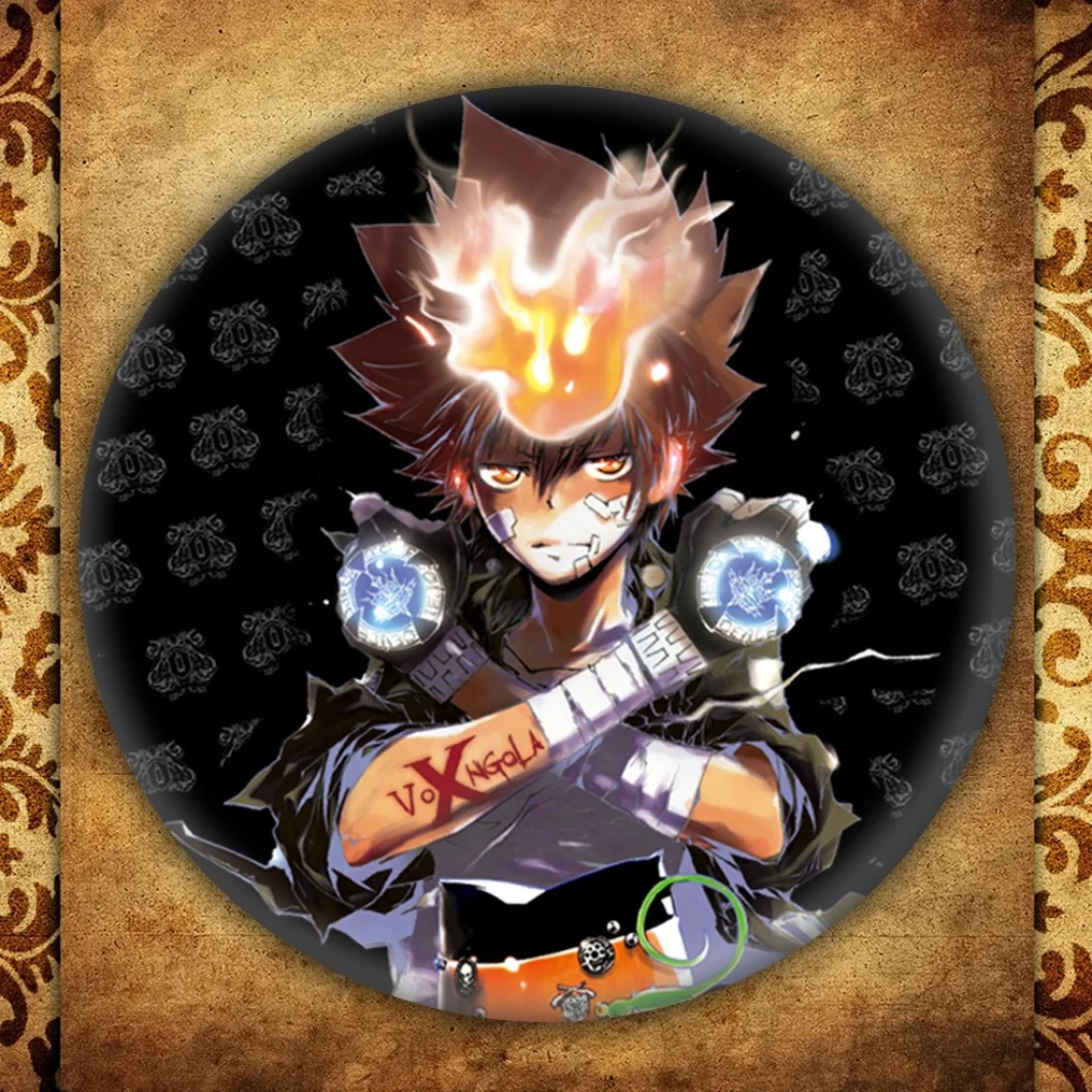 Японское аниме Hitman Reborn бейдж с дисплеем модная мультяшная фигурка Хибари Kyoya