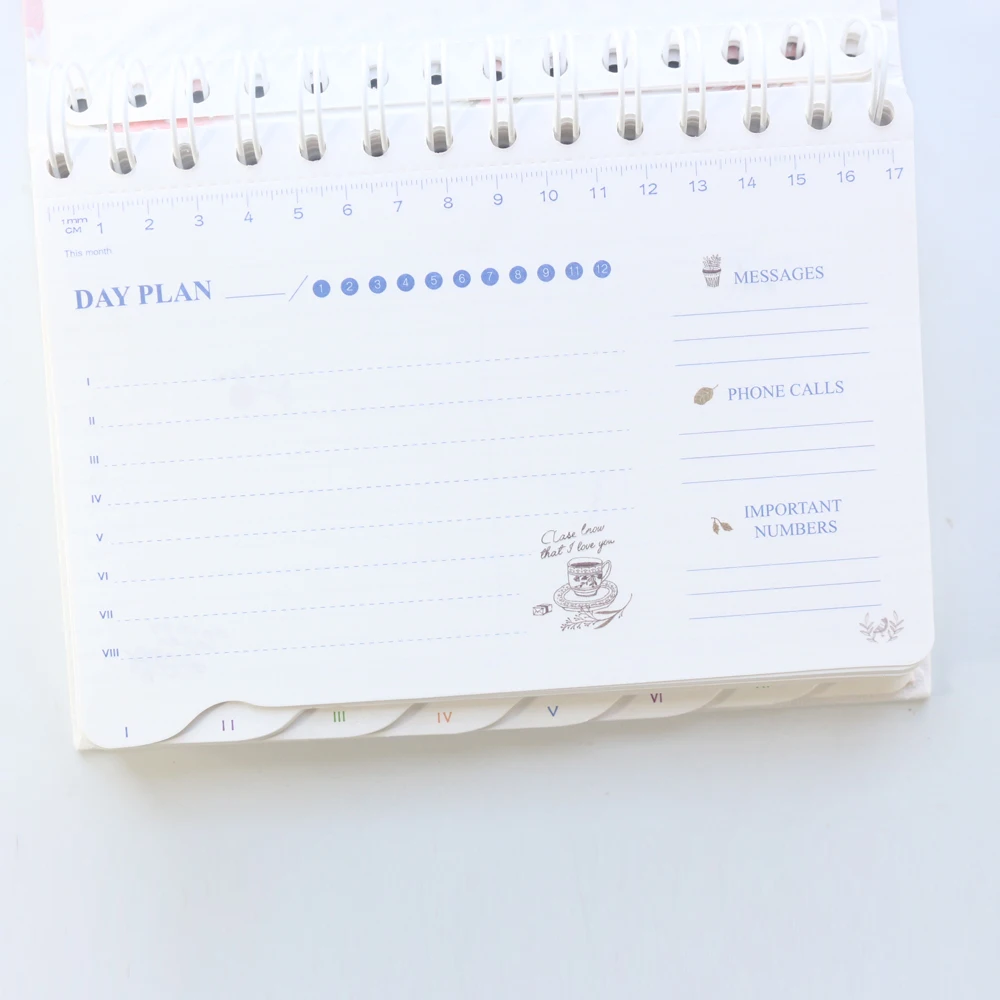 Domikee симпатичный студенческий спиральный органайзер блокноты канцелярские