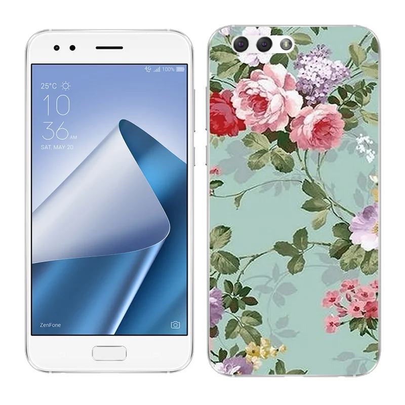 13 Чехлы для телефонов Asus Zenfone 4 ZE554KL, чехол с пейзажным рисунком, 5,5 дюйма, силиконовый чехол Для Zenfone 4 ze554kl для 4 ZE554KL, мягкий ТПУ - Цвет: 13