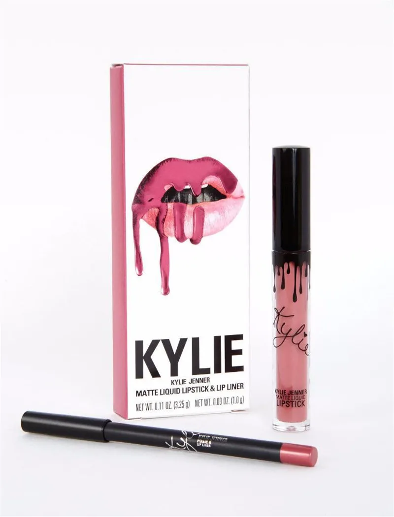 hot new KYLIE matte lipstick+lips pencil makeup lasting waterproof liquid lip gloss kilie lipstick kyliejenner lip