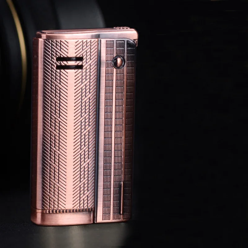 2 Винтажная газовая зажигалка мини-размера Cigaratte керосиновая Зажигалка кремневая бензиновая портативная масляная Зажигалка многоразовая бензиновая зажигалка - Цвет: 2