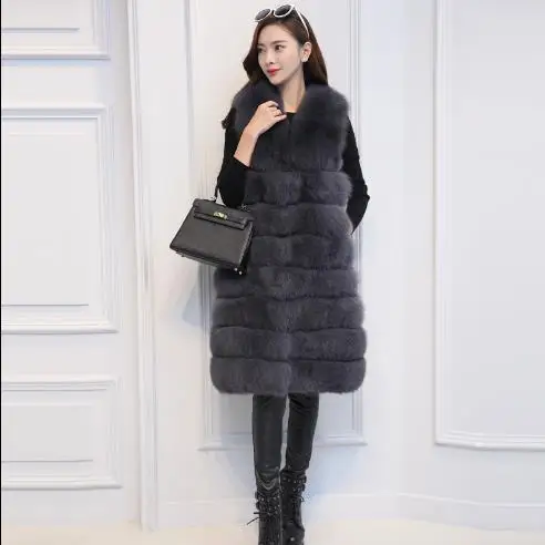 Женская куртка с искусственным мехом Clobee пальто средней длины в полоску большие