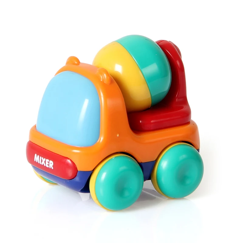 717 MIXER Toyroyal Детские инерционные транспортные средства нажимают и ходят малыши мини фрикционные пластиковые игрушечные машинки подарок для детей дети мальчики и девочки - Цвет: 717 MIXER