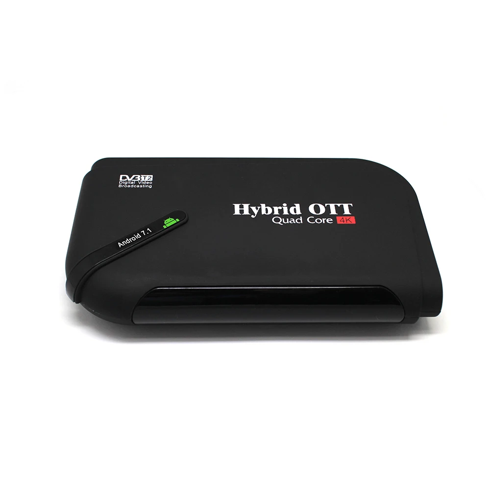 DVB T2 и Android два-в-одном ТВ-приставка 1080P Android ТВ-приставка Amlogic S905D четырехъядерный H.265 HEVC 4K IP tv Смарт-медиаплеер ТВ-тюнер