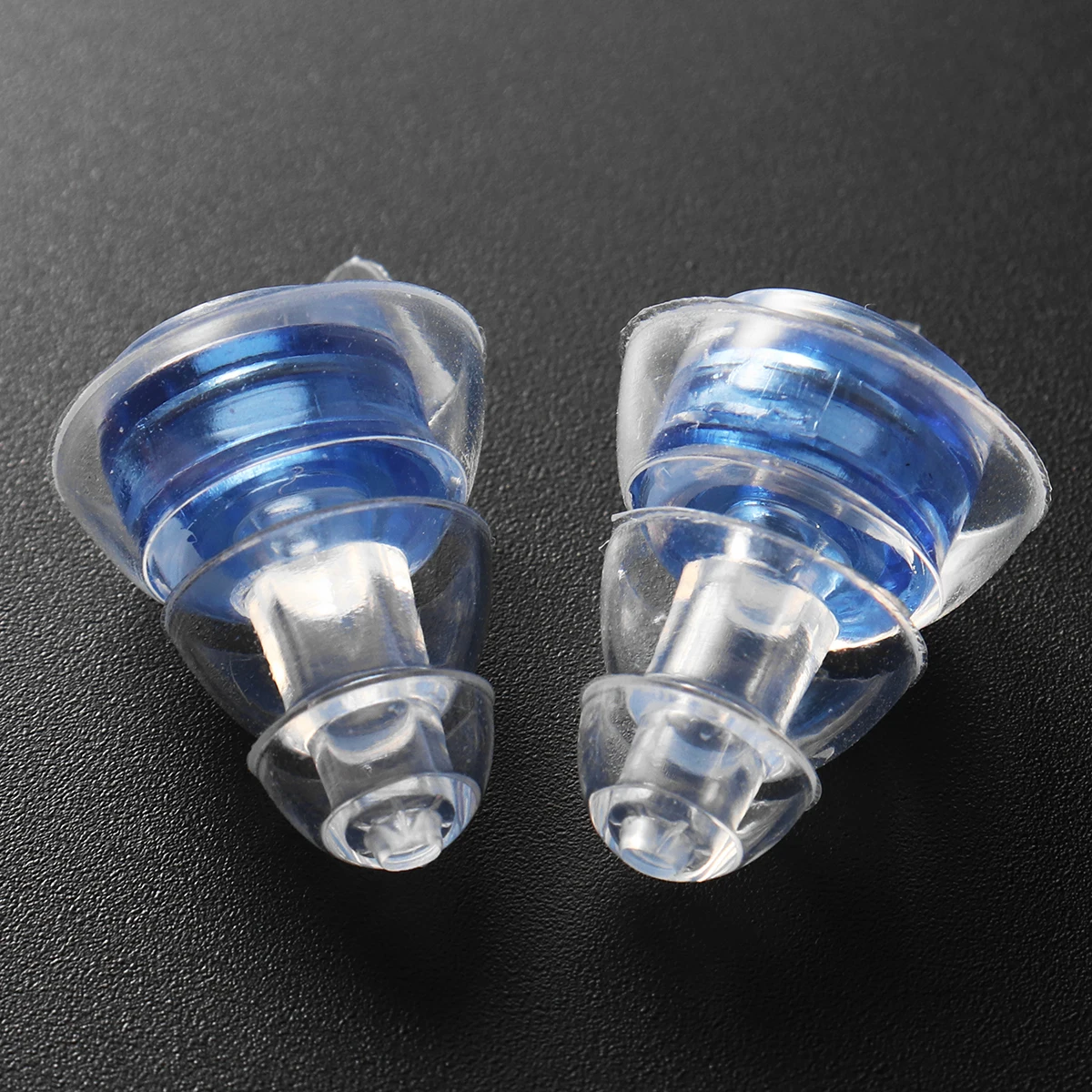 1Pair Silicone Ear Plug Sound Insulation Ear Protection Reusable Noise Music Reducing Cancelling Earplugs For Sleep Concerts - Color: Blue