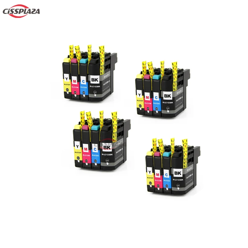 CISSPLAZA 4 цвета LC121 LC123 LC125 чернильный картридж совместимый для Brother DCP- J132W dcp-J152W dcp-J552W