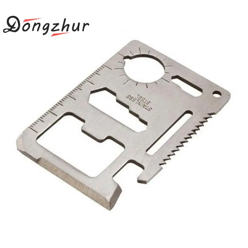 Мультитул 11 в 1 многофункциональный карманный серебристый нож для охоты