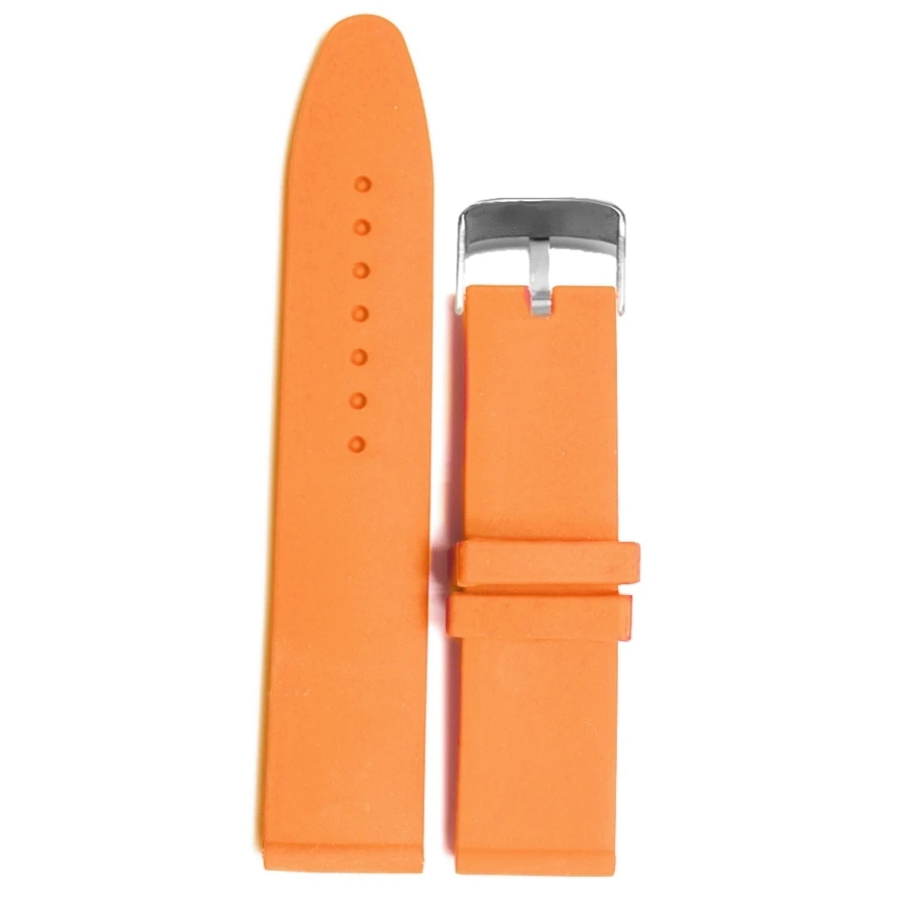 24 мм оранжевый силиконовый желе резиновый унисекс ремешок для часов WB1070V24JB|watch bands