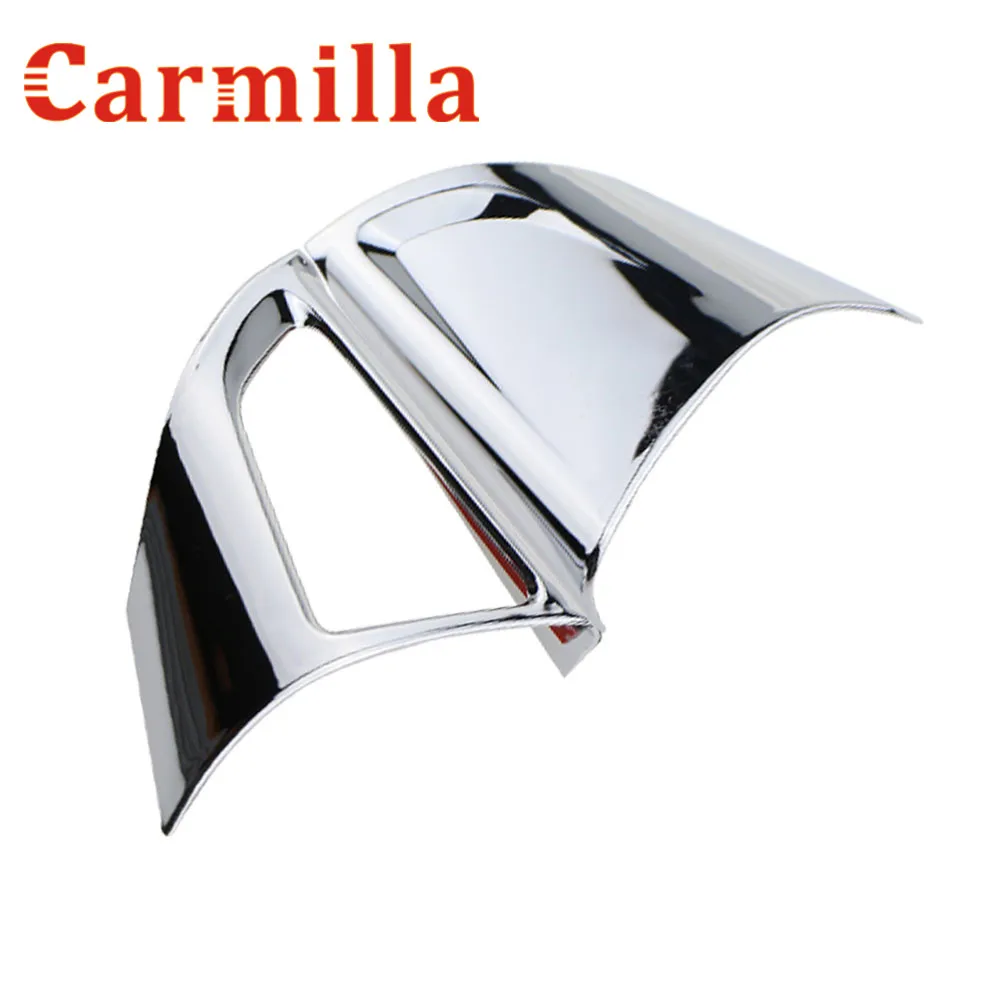 Carmilla ABS Хромированная Автомобильная наклейка на руль 3 и 9 часов украшение многоразовая наклейка для Chevrolet Trax Acc
