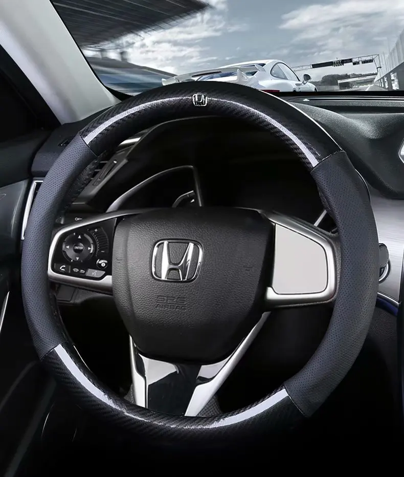 Автомобильный чехол на руль 37 38 см 1" для honda Accord Amaze Brio City Grace Fit Jazz Insight Inspire Legend n-box BR-V CR-V
