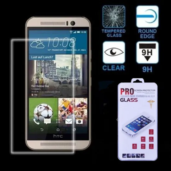 

500 шт. 9H Взрывозащищенная Защита экрана для HTC One M9 ультратонкое закаленное стекло 0,3 мм 2.5D защита экрана